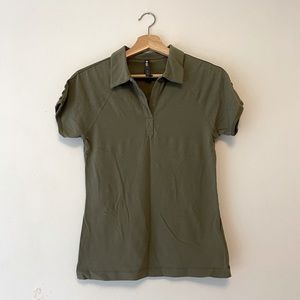 Green polo shirt